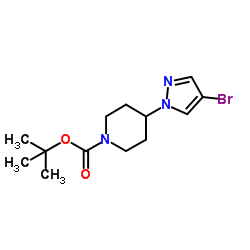 4-(4-溴吡唑-1-基)哌啶-1-甲酸叔丁酯图片