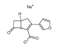 sodium (5R)-2-(3-furanyl)-1-carbapen-2-em-3-carboxylate结构式