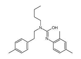 1-butyl-3-(2,4-dimethylphenyl)-1-[2-(4-methylphenyl)ethyl]urea结构式