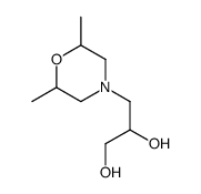 3-(2,6-dimethylmorpholin-4-yl)propane-1,2-diol结构式