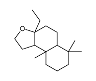 3a-ethyl-6,6,9a-trimethyl-2,4,5,5a,7,8,9,9b-octahydro-1H-benzo[e][1]benzofuran结构式