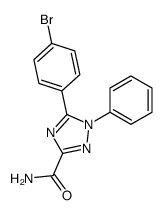 5-(4-bromophenyl)-1-phenyl-1,2,4-triazole-3-carboxamide结构式