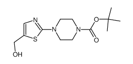 4-(5-hydroxymethyl-thiazol-2-yl)-piperazine-1-carboxylic acid tert-butyl ester结构式