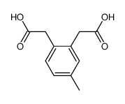 4-Methyl-1,2-phenylendiessigsaeure Structure