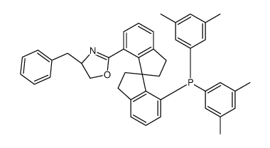 (4S)-2-[(1S)-7'-[双(3,5-二甲基苯基)膦]-2,2',3,3'-四氢-1,1'-螺二[1H-茚]-7-基]-4,5-二氢-4-苄基恶唑结构式