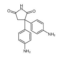 3,3-BIS(4-AMINOPHENYL)PYRROLIDINE-2,5-DIONE结构式