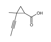 Cyclopropanecarboxylic acid, 2-methyl-2-(1-propynyl)- (7CI) picture