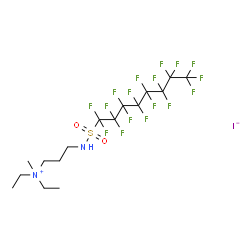 diethyl[3-[[(heptadecafluorooctyl)sulphonyl]amino]propyl]methylammonium iodide picture