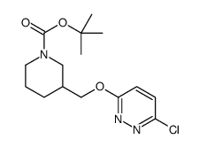 3-(6-Chloro-pyridazin-3-yloxymethyl)-piperidine-1-carboxylicacidtert-butylester structure