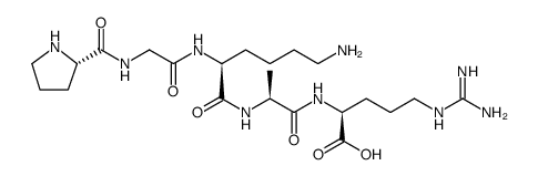 L-Arginine, N2-[N-[N2-(N-L-prolylglycyl)-L-lysyl]-L-alanyl]- Structure