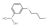 [3-(3-fluoropropylsulfanyl)phenyl]boronic acid Structure