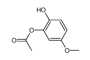 2-Acetoxy-4-methoxy-phenol结构式