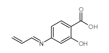 Benzoic acid, 2-hydroxy-4-(2-propenylideneamino)- (9CI) Structure