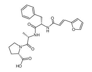 Nα-furylacryloylphenylalanylalanylproline Structure