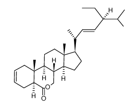 (22E,24S)-B-homo-7-oxa-5α-stigmasta-2,22-dien-6-one Structure