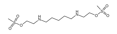 1.6-Bis(β-mesyloxyethylamino)pentan结构式