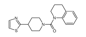 (3,4-Dihydro-2H-quinolin-1-yl)(4-(thiazol-2-yl)piperidin-1-yl)methanone Structure