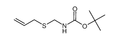 allyl tert-butoxycarbonylaminomethyl sulfide Structure