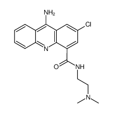 9-Amino-2-chloro-acridine-4-carboxylic acid (2-dimethylamino-ethyl)-amide Structure