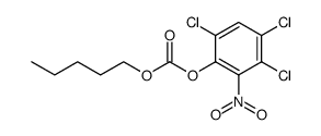 Pentyl-<3,4,6-trichlor-2-nitro-phenyl>-carbonat结构式