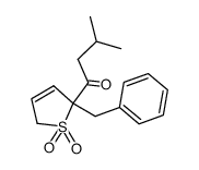 2-isovaleroyl-2-benzyl-2,5-dihydrothiophene 1,1-dioxide结构式