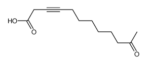 11-oxo-3-dodecynoic acid结构式