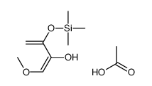 acetic acid,1-methoxy-3-trimethylsilyloxybuta-1,3-dien-2-ol Structure