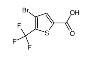 4-溴-5-三氟甲基噻吩-2-羧酸结构式