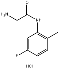 N~1~-(5-fluoro-2-methylphenyl)glycinamide hydrochloride Structure