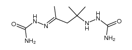 4-methyl-4-semicarbazido-pentan-2-one semicarbazone结构式