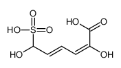 2,6-dihydroxy-6-sulfohexa-2,4-dienoic acid结构式