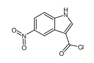 5-nitro-1H-indole-3-carbonyl chloride结构式