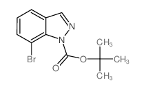 tert-Butyl 7-bromo-1H-indazole-1-carboxylate Structure