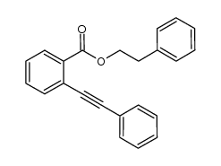 phenethyl 2-(phenylethynyl)benzoate Structure