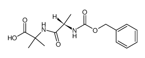 N-phenylmethoxycarbonyl-L-alanyl-2-methylalanine Structure