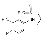 N-(3-氨基-2,4-二氟苯基)丙烷-1-磺酰胺结构式