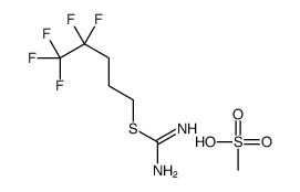 S-(4,4,5,5,5-Pentafluoropentyl)isothiourea Methanesulfonate Structure