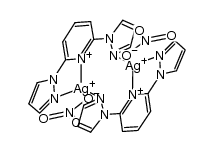 [Ag(NO3)(bis-2,6-(pyrazol-1-yl)pyridine)]2结构式