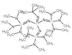 Phosphazene base P4-t-Bu solution structure