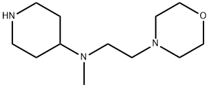 N-methyl-N-(2-morpholin-4-ylethyl)piperidin-4-amine结构式