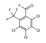 2,3,4,5-tetrachloro-6-(trifluoromethyl)benzoyl fluoride结构式