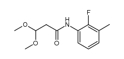 N-(2-fluoro-3-methylphenyl)-3,3-dimethoxypropanamide结构式