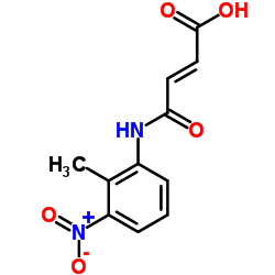 (2E)-4-[(2-Methyl-3-nitrophenyl)amino]-4-oxo-2-butenoic acid Structure