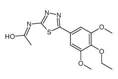 N-[5-(4-ethoxy-3,5-dimethoxyphenyl)-1,3,4-thiadiazol-2-yl]acetamide Structure