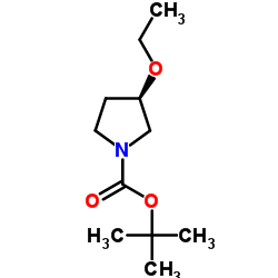 tert-butyl (3R)-3-ethoxypyrrolidine-1-carboxylate structure