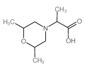 2-[(2R,6S)-2,6-dimethylmorpholin-4-yl]propanoic acid(SALTDATA: FREE)结构式