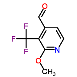 2-Methoxy-3-(trifluoromethyl)isonicotinaldehyde结构式