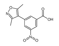 3-(3,5-dimethyl-1,2-oxazol-4-yl)-5-nitrobenzoic acid结构式