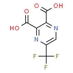 5-(trifluoromethyl)pyrazine-2,3-dicarboxylic acid Structure