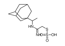 1-[1-[(1-amino-2-sulfosulfanylethylidene)amino]ethyl]adamantane Structure